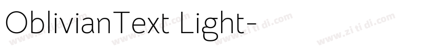 OblivianText Light字体转换